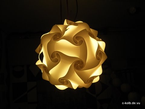 Lampada Romantica leuchtet gelb